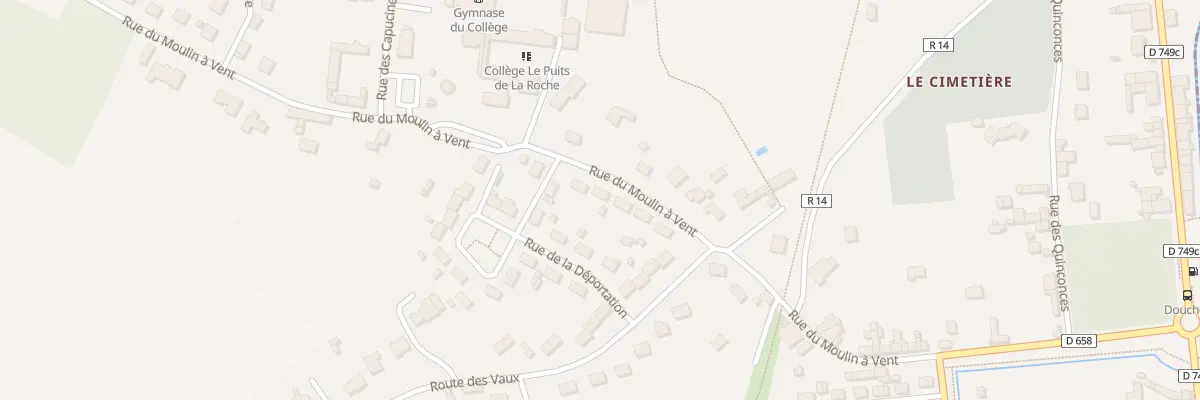 Plan du 14 Rue du Moulin à Vent à Richelieu