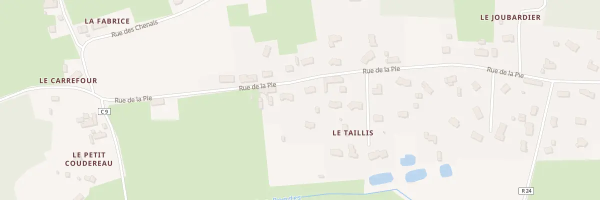 Plan du 804 Rue de la Pie à Brette-les-Pins