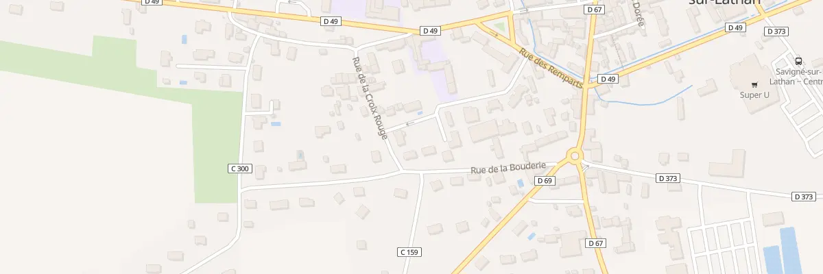 Plan du 5B Rue de la Croix Rouge à Savigné-sur-Lathan