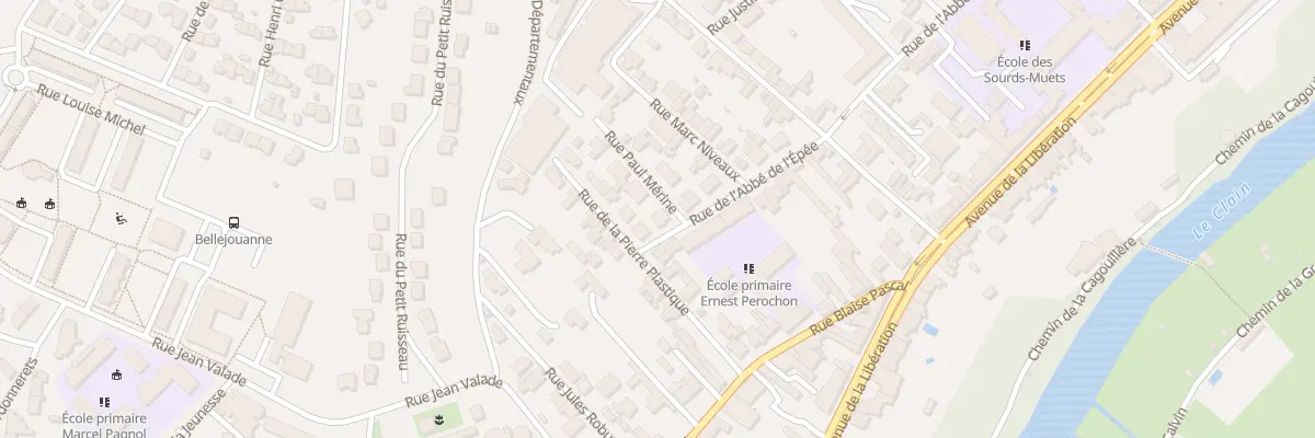 Plan du 40 Rue de l’Abbe de l’Epée à Poitiers