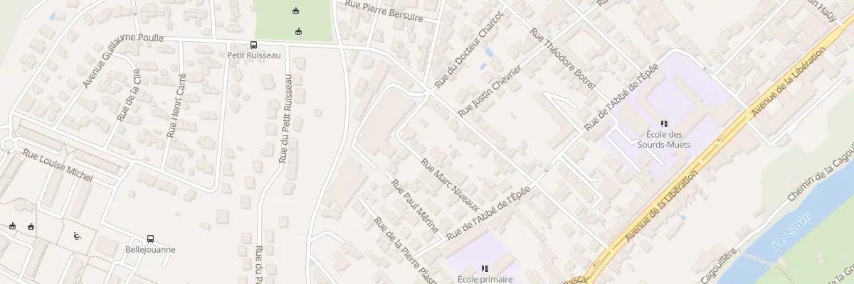 Plan du 16 Rue Marc Niveaux à Poitiers