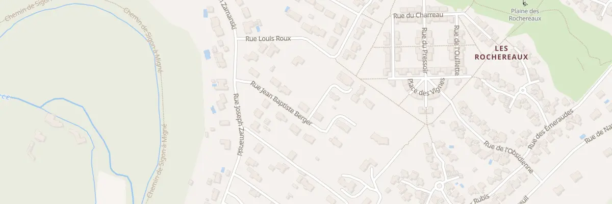 Plan du 8 Rue Jean Baptiste Berger à Migné-Auxances