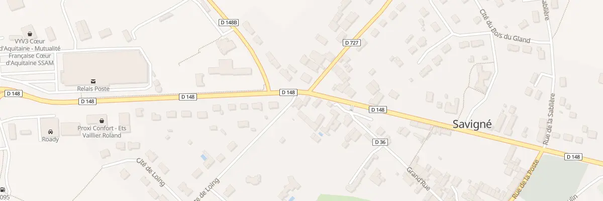 Plan du 1 Rte de Loing à Savigné