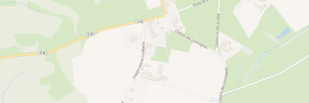 Plan du 1 Che d’Antin la Riberre à Bernadets-Debat