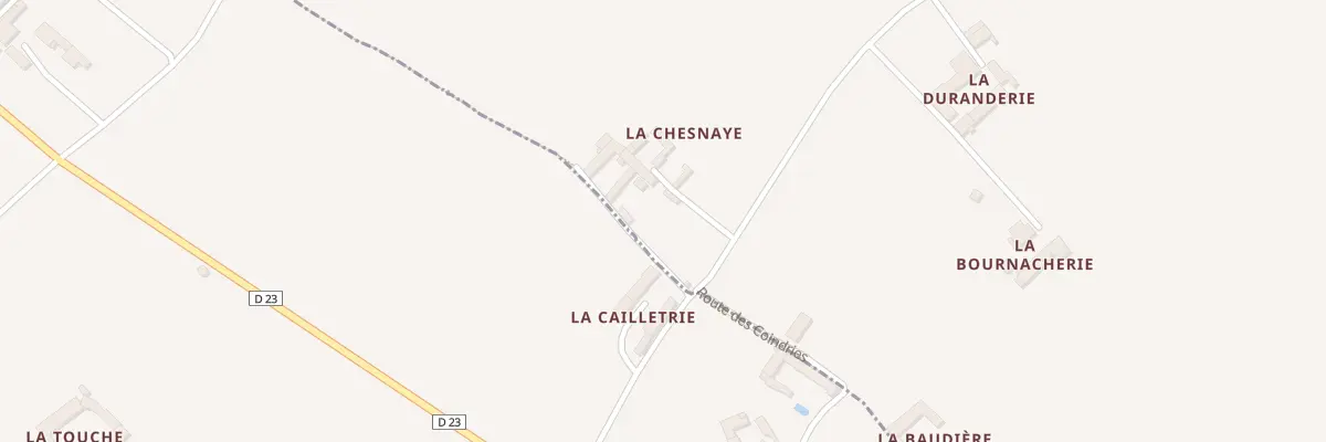 Plan du 162 La Chesnaye à Faye-la-Vineuse