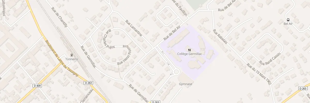 Plan du 13 Rue de Bel Air à Tonneins