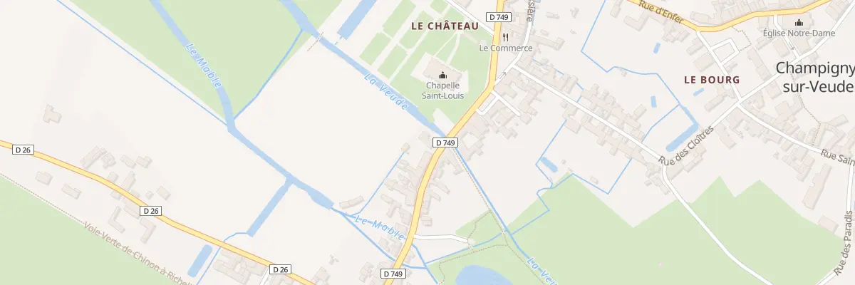 Plan du 1 Rue de la Bonne-Dame à Champigny-sur-Veude