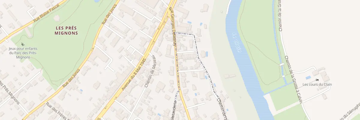 Plan du 23 Rue Georges Delaunay à Saint-Benoît
