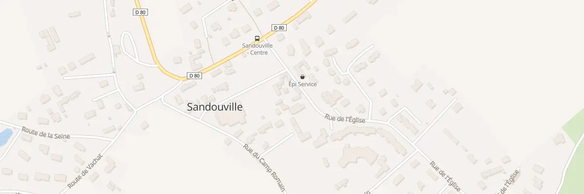 Plan du 102 Rue de l’Eglise à Sandouville