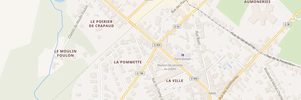 Plan du 41 Av du Gen Leclerc à Château-la-Vallière