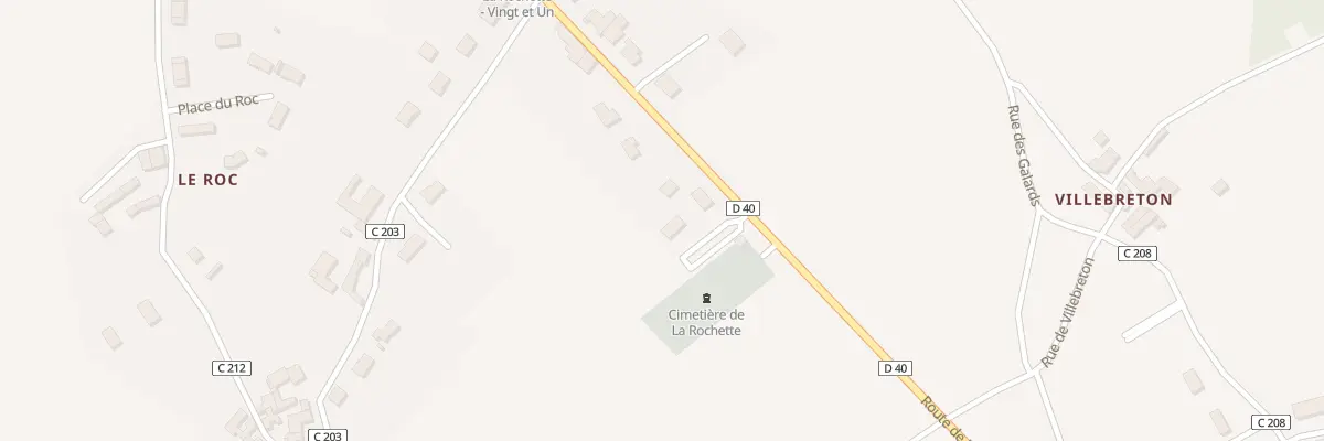 Plan du 992 Rte de la Duchesse à La Rochette