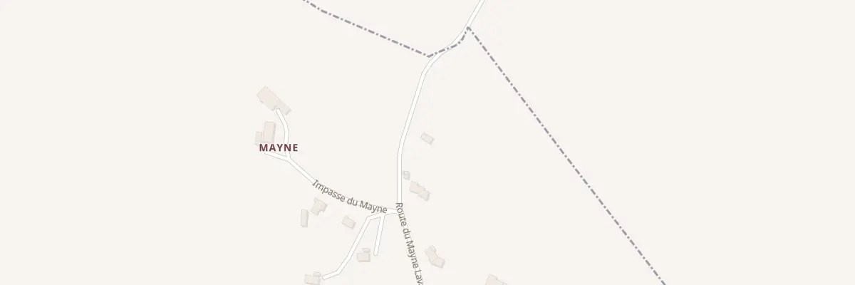 Plan du 870 Rte du Mayne Lavalade à Peyrière