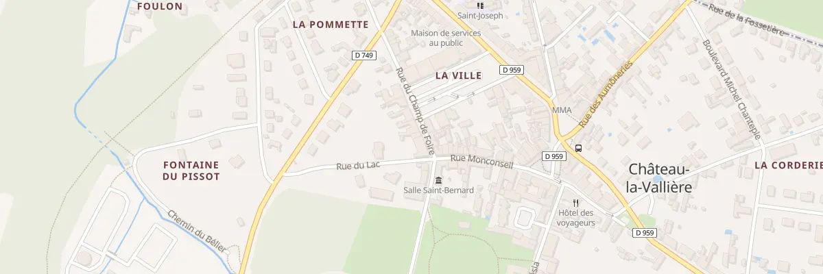 Plan du 3 Rue du Champ de Foire à Château-la-Vallière