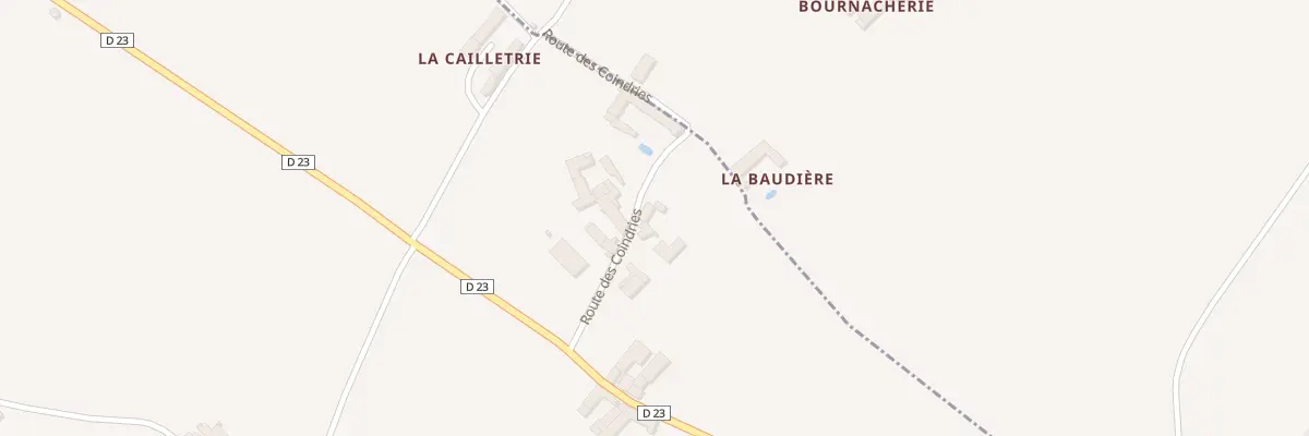Plan du 8 Rte des Coindries à Sérigny
