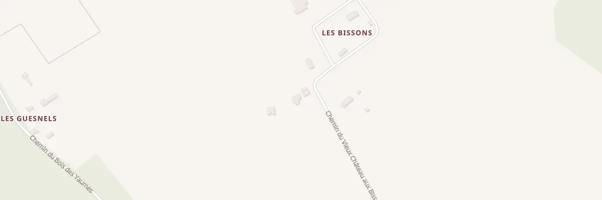 Plan du 1153 Che du Vieux Chat. aux Bissons au Pin
