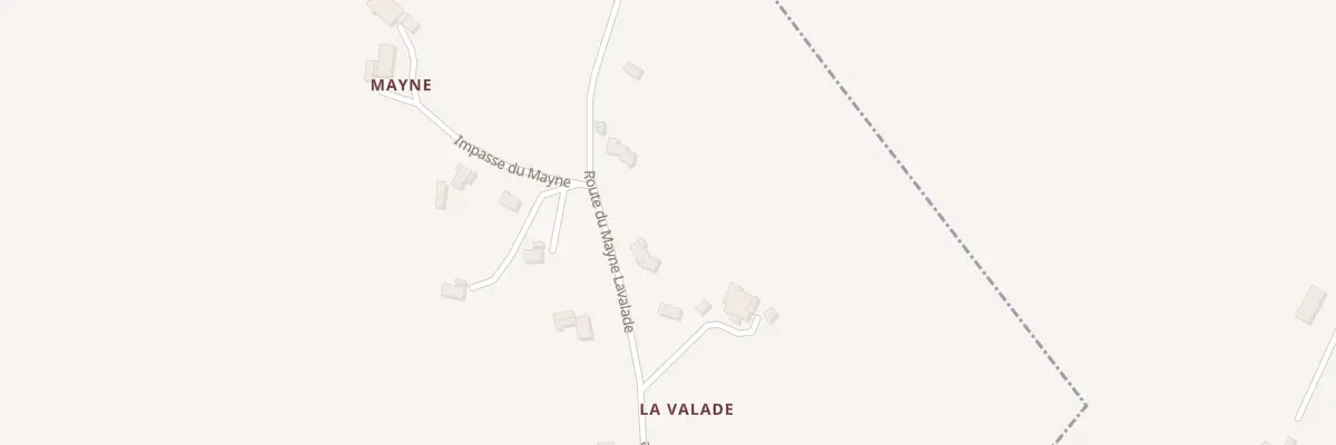 Plan du 1B Lavalade à Peyrière