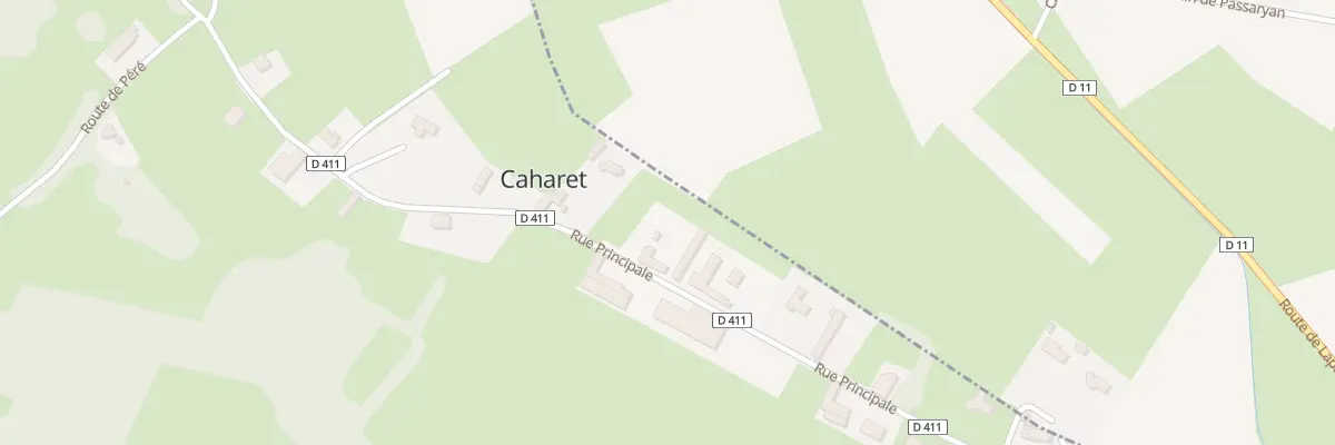 Plan du 16 Rue Principale à Caharet