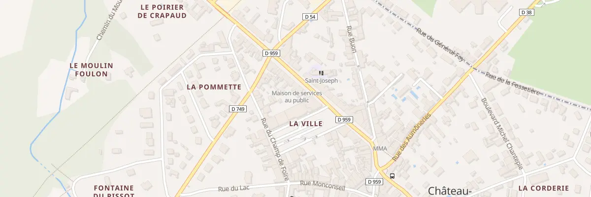 Plan du 17 Av du Gen Leclerc à Château-la-Vallière