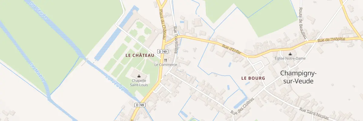 Plan du 5 Rue Traversière à Champigny-sur-Veude
