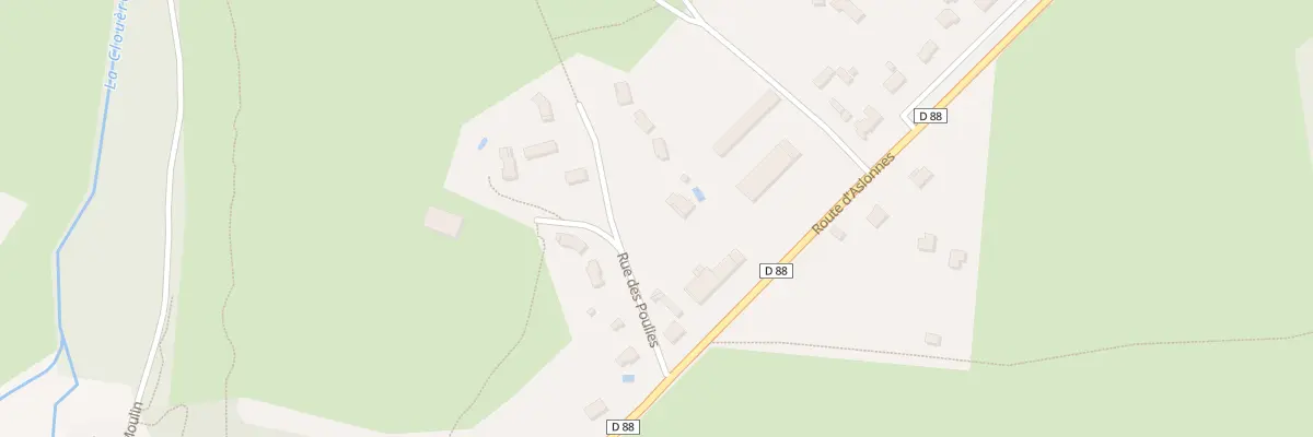 Plan du 2 Rue des Poulies à Château-Larcher