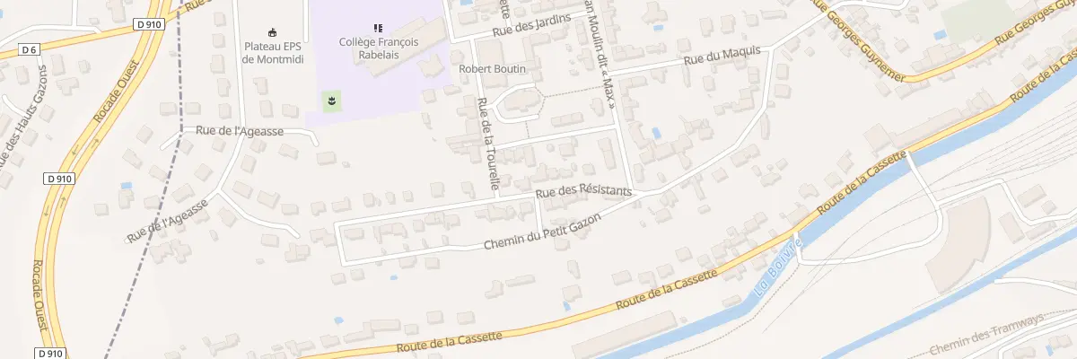 Plan du 30 Rue des Resistants à Poitiers