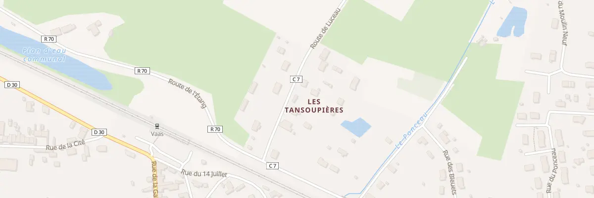 Plan du 46 Les Tansoupieres à Vaas