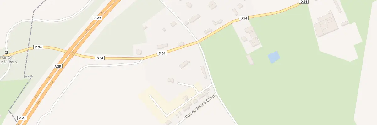 Plan du 1183 Rue du Four à Chaux à Saint-Aubin-Routot