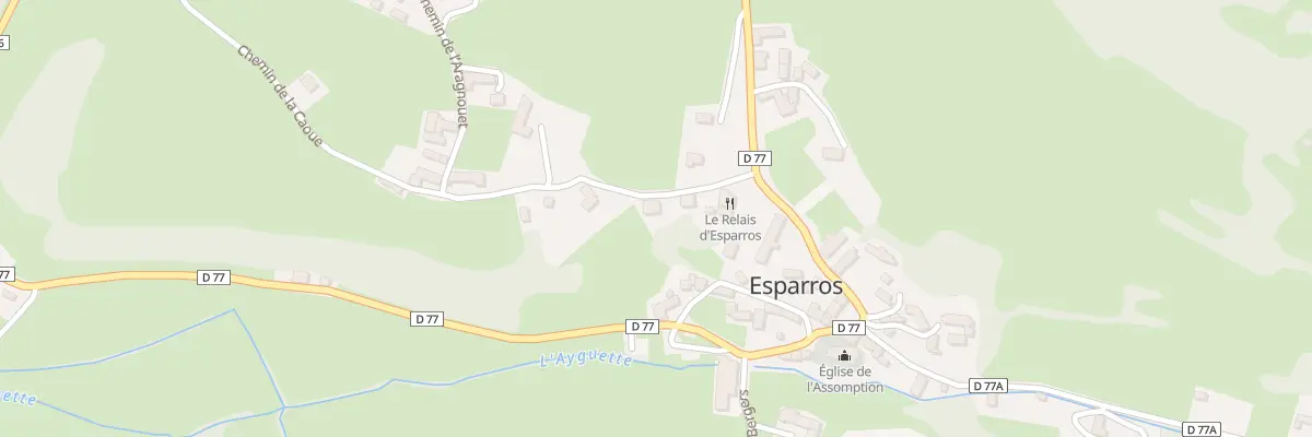 Plan du 5037A Le Village à Esparros