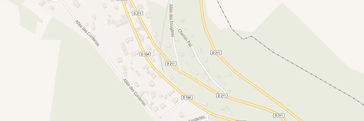 Plan du 4 All des Fougeres à Yport