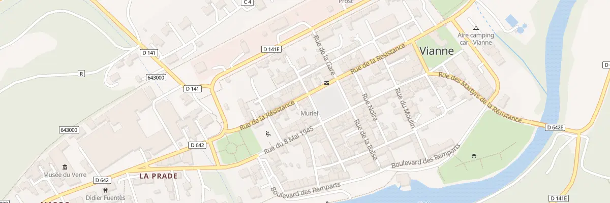 Plan du 10 Rue de la Résistance à Vianne