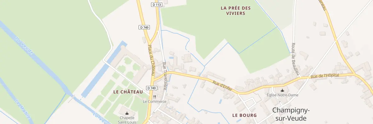 Plan du 10 Rue d’Enfer à Champigny-sur-Veude