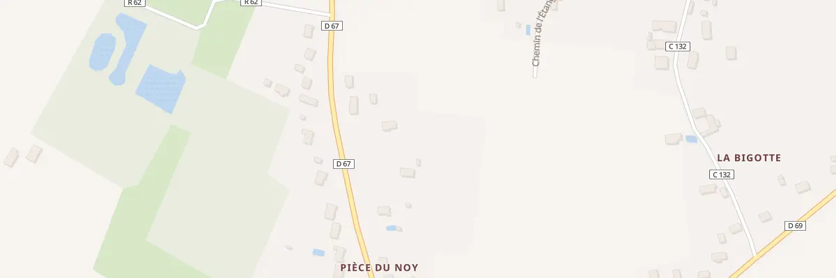 Plan du 18 Rte de Courcelles à Savigné-sur-Lathan