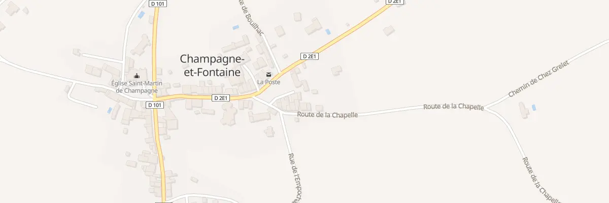 Plan du 57 Rte de la Chapelle à Champagne-et-Fontaine