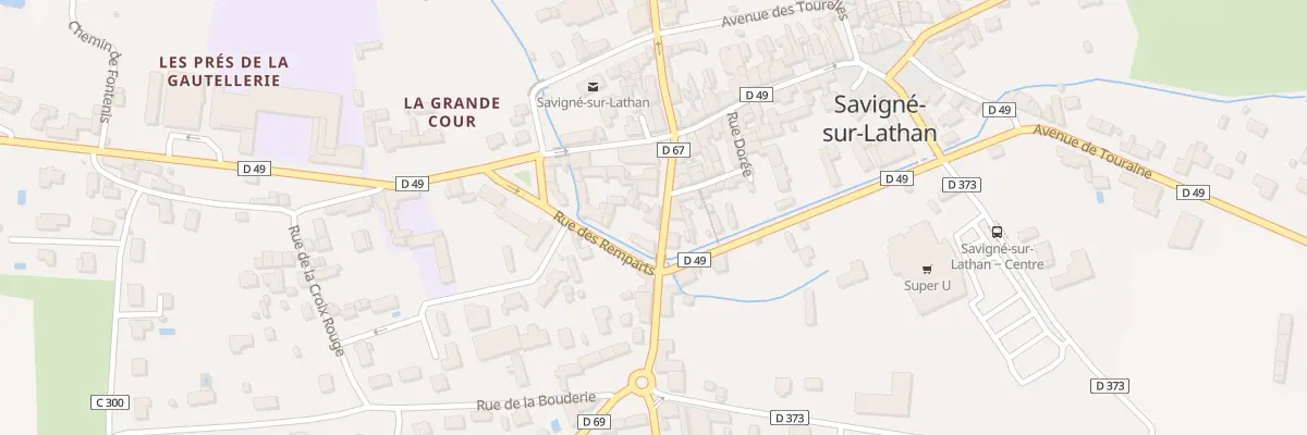 Plan du 2 Rue du Pont Jamineau à Savigné-sur-Lathan