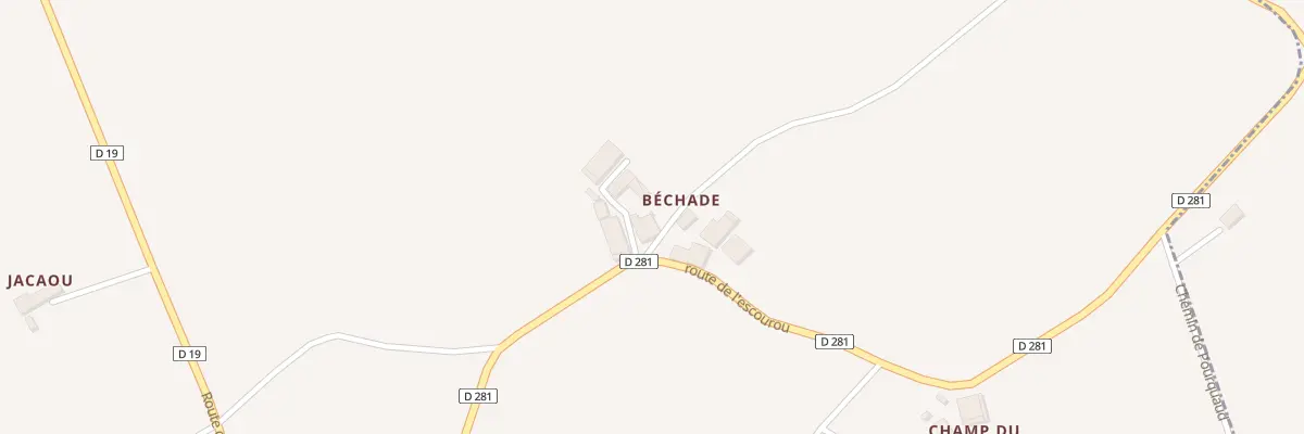 Plan du 59B Bechade à Saint-Jean-de-Duras