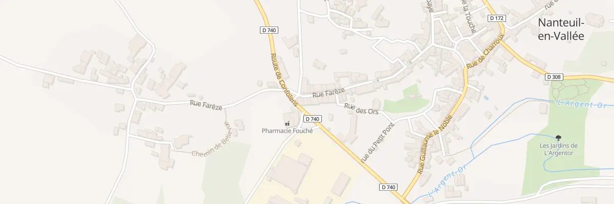 Plan du 3 Rue Farèze à Nanteuil-en-Vallée