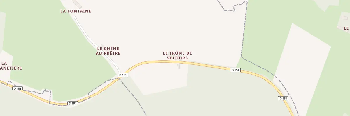 Plan du 5063 Le Trone de Velours à Louzes