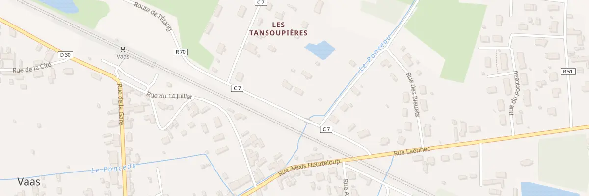 Plan du 6 Rte de L Etang à Vaas