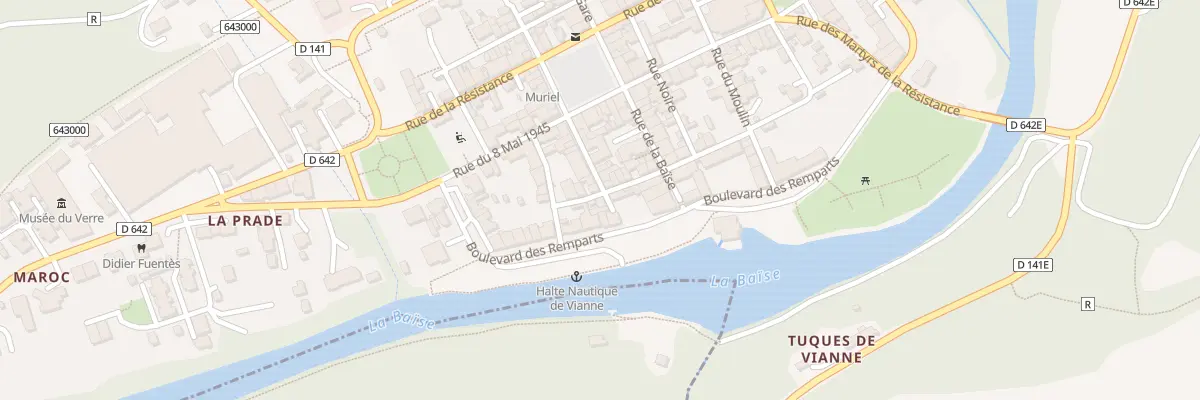 Plan du 2 Rue des Bateliers à Vianne