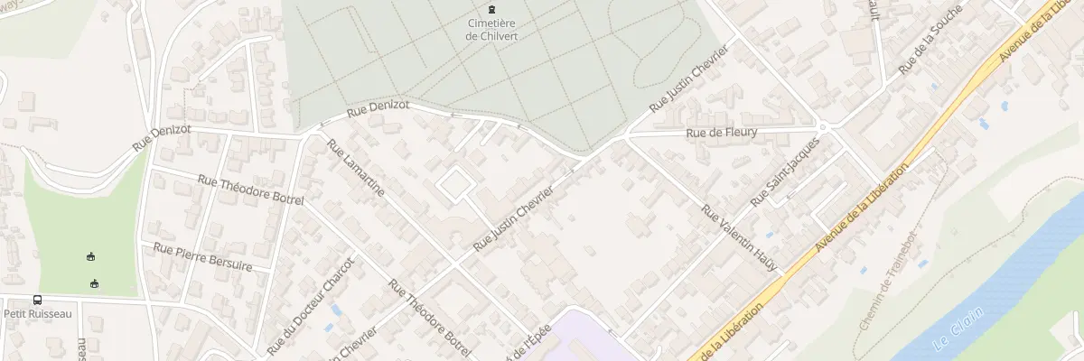 Plan du 6 Rue Chevrier à Poitiers