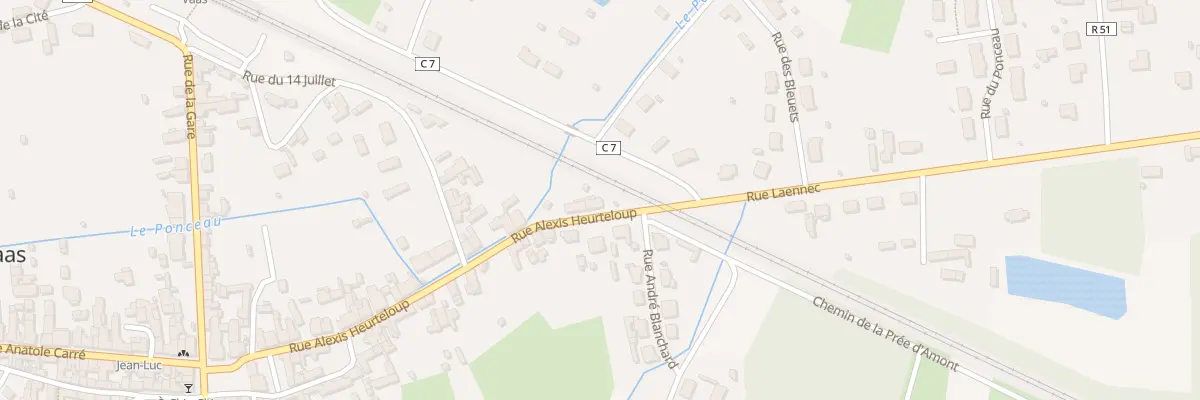 Plan du 35 Rue Alexis Heurteloup à Vaas