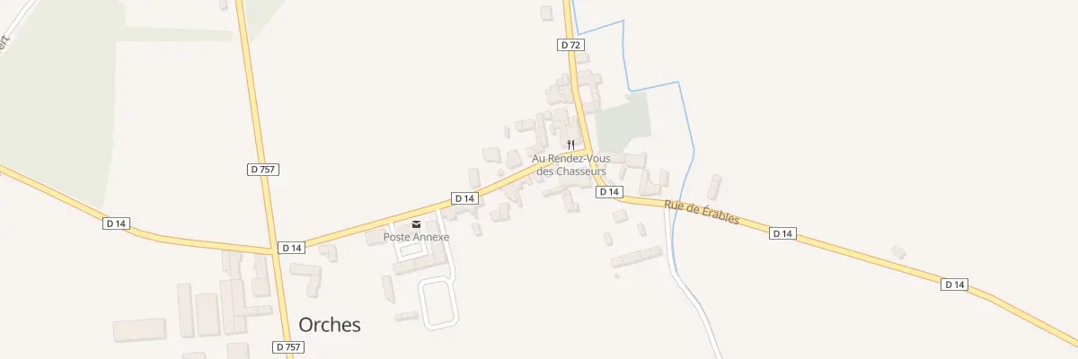 Plan du 8 Rue des Erables à Orches