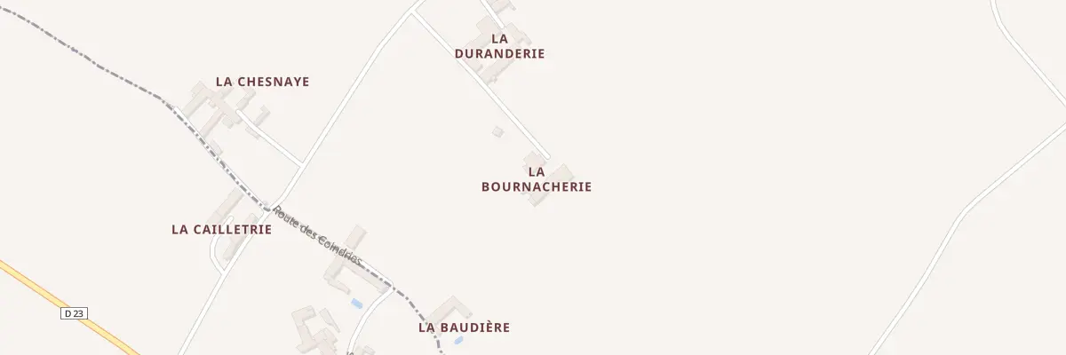 Plan du 165 La Bournacherie à Faye-la-Vineuse