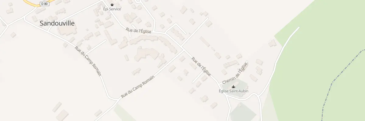 Plan du 5031 Rue du Camp Romain à Sandouville