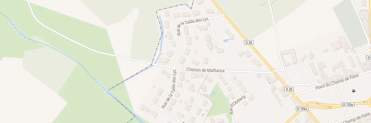 Plan du 21 Rue de la Taille des Lys à Lencloître