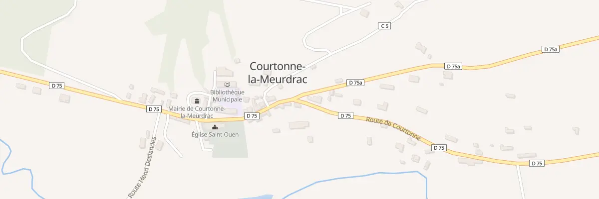 Plan du 1023 Rte de Courtonne à Courtonne-la-Meurdrac
