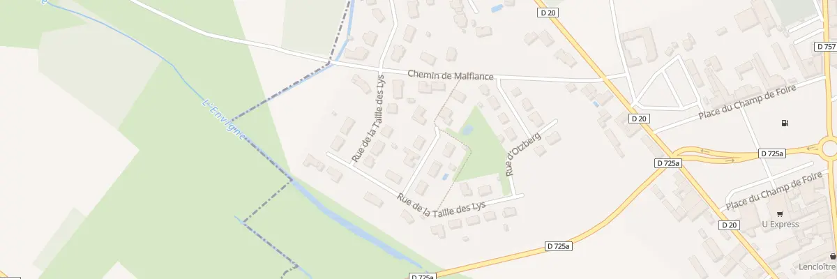 Plan du 3 Imp du Pré Sec à Lencloître
