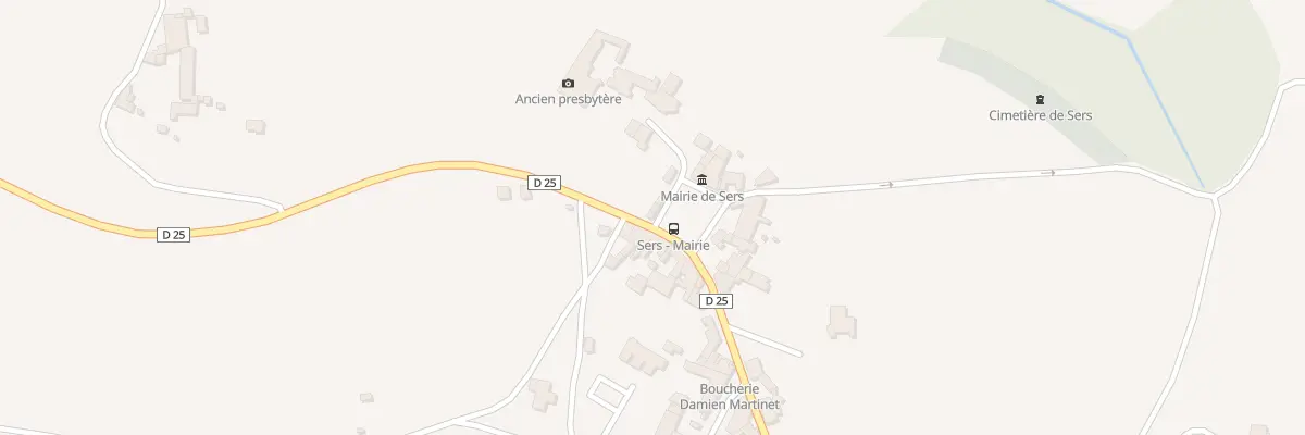 Plan du 5016 Pl de la Mairie à Sers