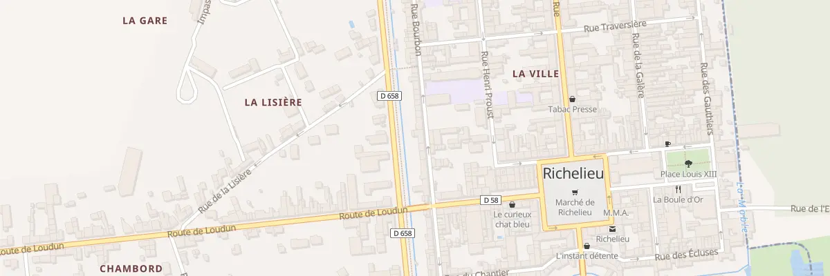 Plan du 14 Rue Bourbon à Richelieu