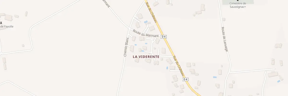 Plan du 7 La Viderente à Saussignac